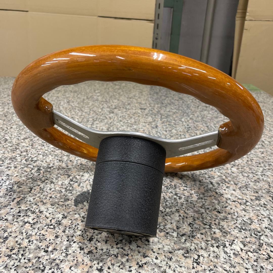 S*T様 ★OBA オバ ウッド ステアリング 当時物 ハンドル 自動車パーツ