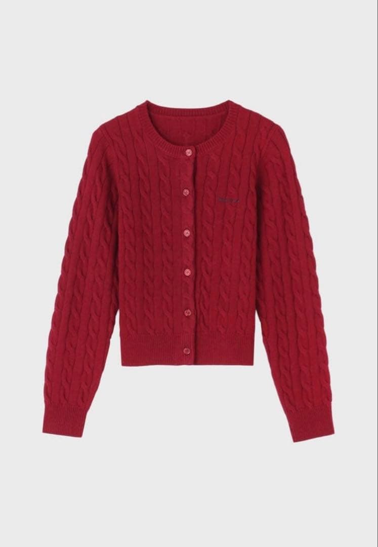 THETOE TOÉ Baker Cardigan レッド Sサイズ