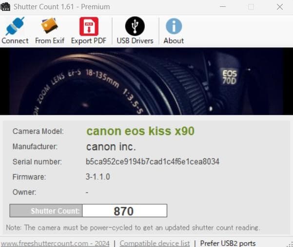 美品 Canon EOS Kiss X90 18-55mm S数870回 408