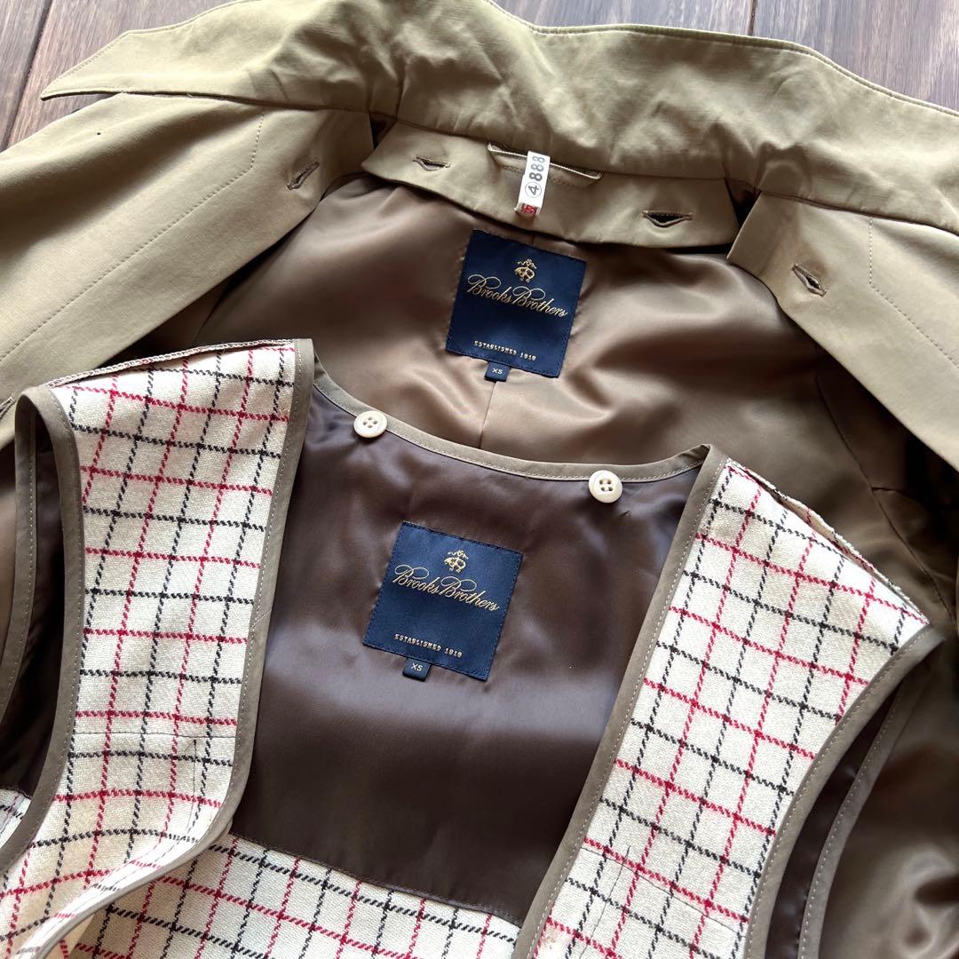 ブルックスブラザーズ　コート　ベージュ　カーキ　サイズXS