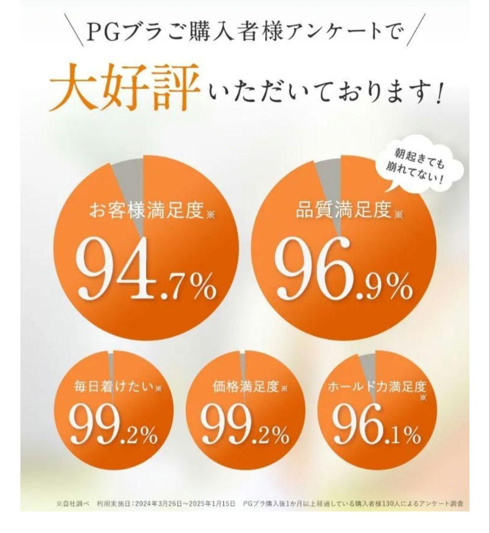 PG ノンワイヤーナイトブラ ピンク・ネイビー 新品未使用 L