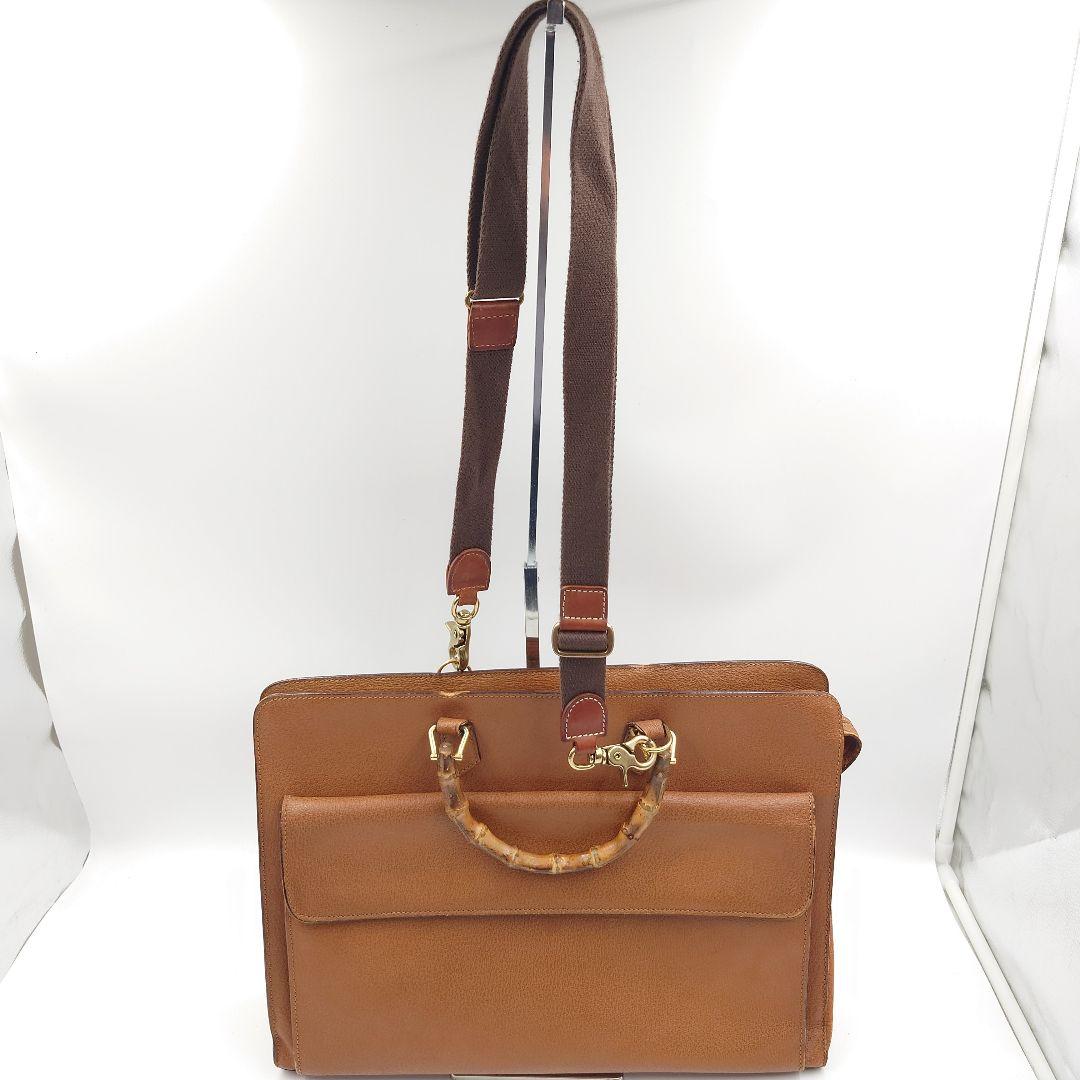 GUCCI ブリーフケース バンブー 2way ビジネスバッグ グッチ