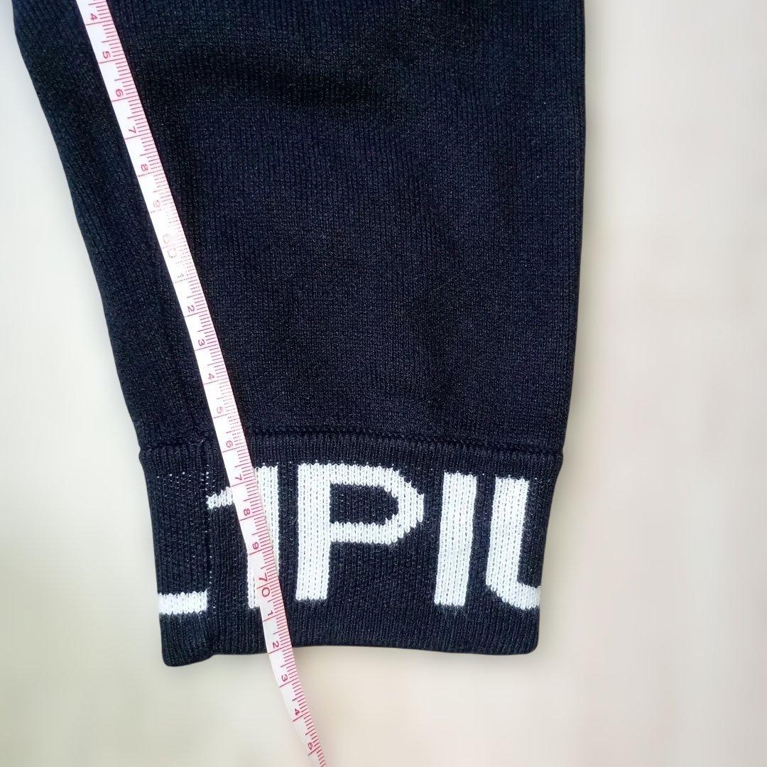 即完セットアップ！ハイブランド定番ぶっとい紐シリーズ♪リブロゴ　ラインストーン