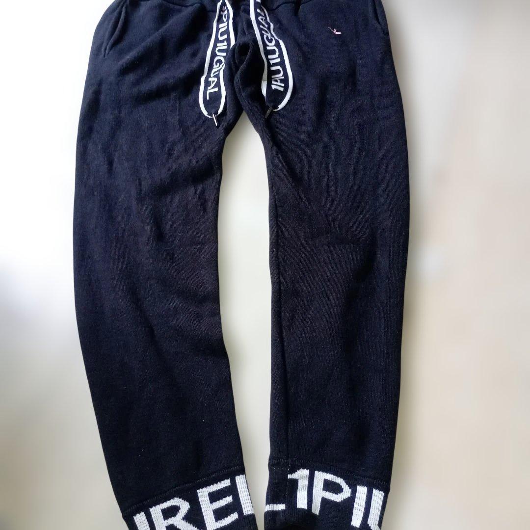 即完セットアップ！ハイブランド定番ぶっとい紐シリーズ♪リブロゴ　ラインストーン