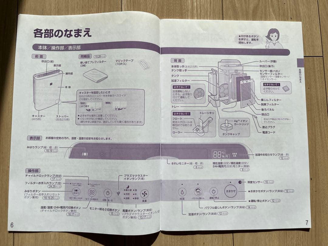 加湿空気清浄機KC-G50-W(2018年製)