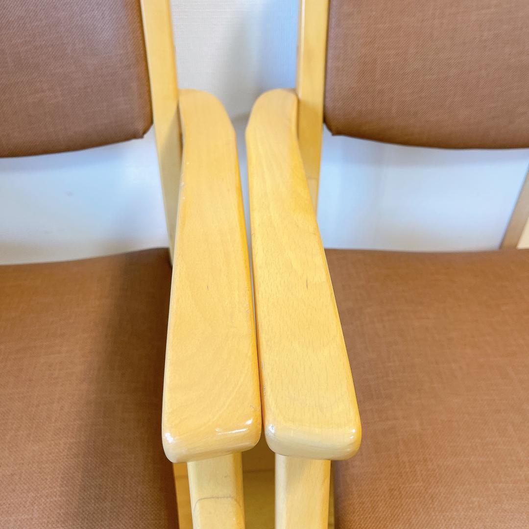 【2個セット】　NAZERO　ナゼロ　アームチェア 木製　椅子