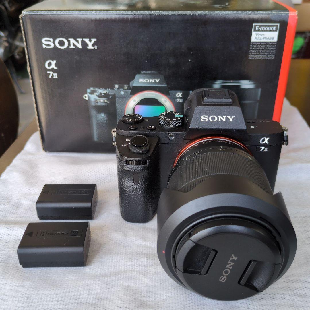 SONY α7 II ミラーレスカメラ 本体　純正ズームレンズ付き 中古