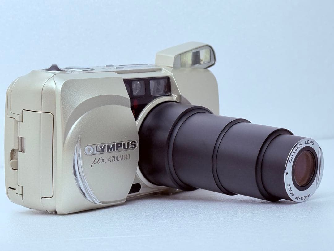 OLYMPUS μ ZOOM 140 フィルムカメラ ケース リモコン付