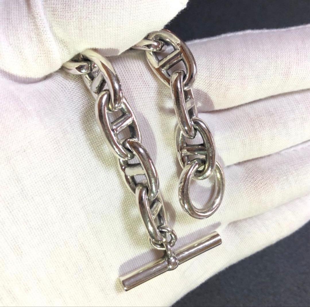 シルバー925 silver アンカーチェーン ブレスレット メンズ