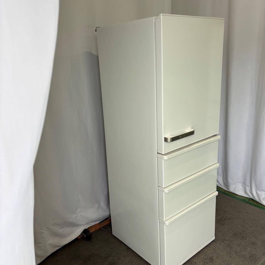 744⭕️冷蔵庫　AQUA　大型　300-400ℓ　設置無料　右開き　安い　綺麗