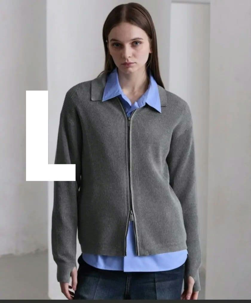 CLEL　ミニマルカラードライバーズニットシャツL