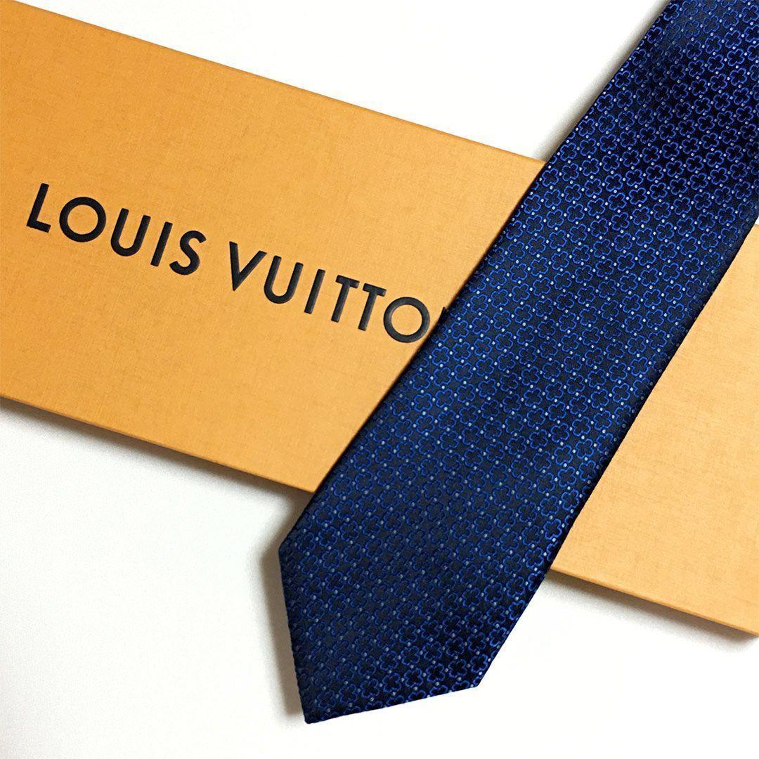 未使用級 ルイヴィトン Louis Vuitton ネクタイ シルク 花柄