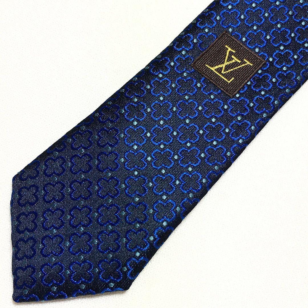 未使用級 ルイヴィトン Louis Vuitton ネクタイ シルク 花柄