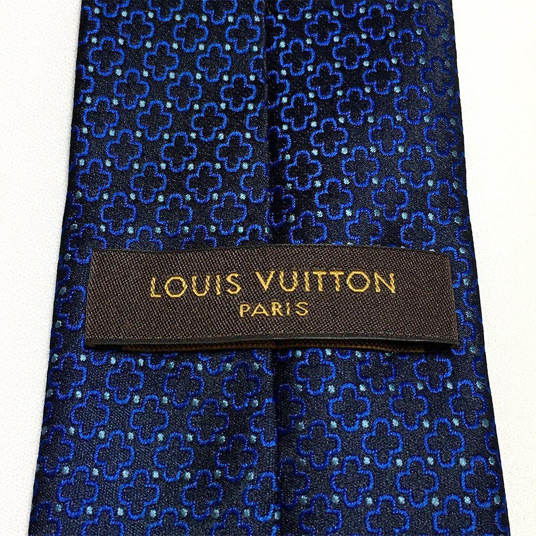 未使用級 ルイヴィトン Louis Vuitton ネクタイ シルク 花柄