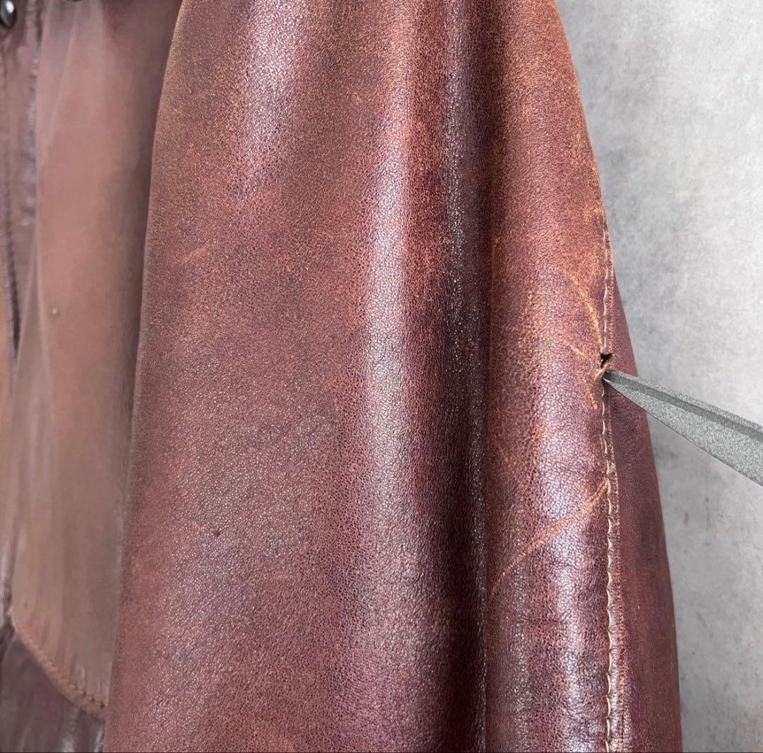 80s schott A-2 フライトジャケット ブラウン