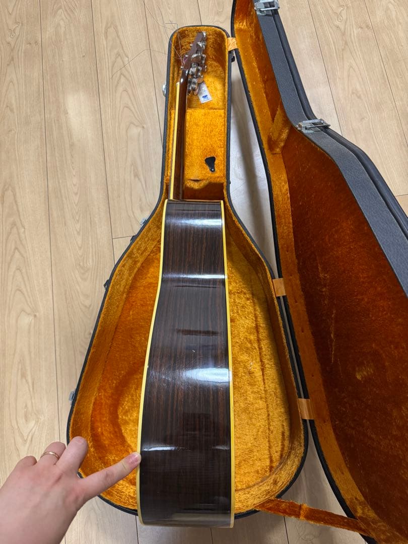 希少 YAMAHA ビンテージ アコースティックギター FG-300J 黒ラベル