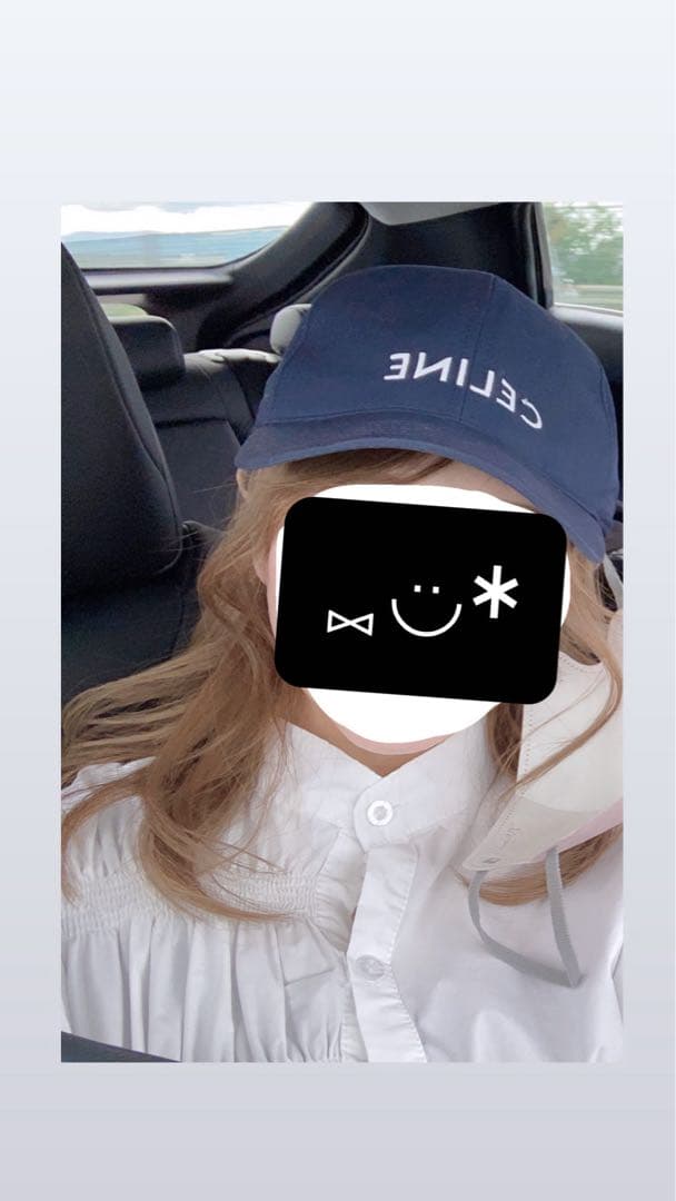 CELINE ネイビー ベースボールキャップ　セリーヌ