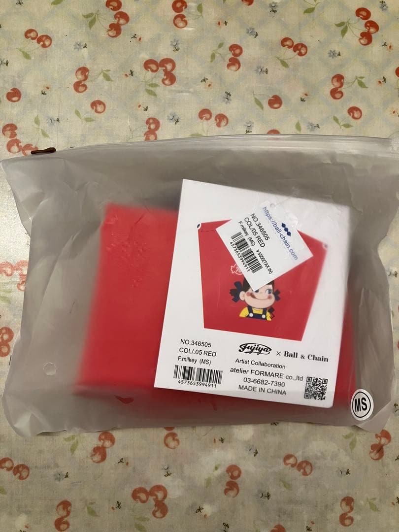 ボールアンドチェーン 不二家 ペコちゃん ミルキー MSサイズ 赤