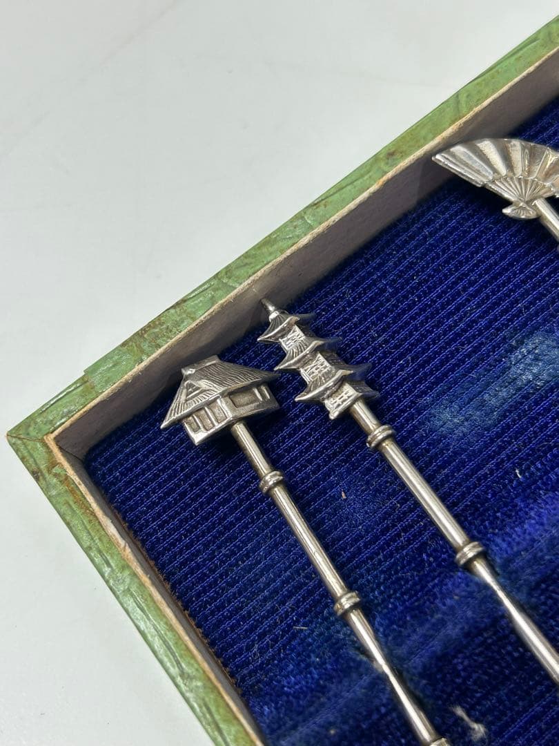 STERLING 950 ヴィンテージ　スプーンセット　5本　シルバー　箱付き