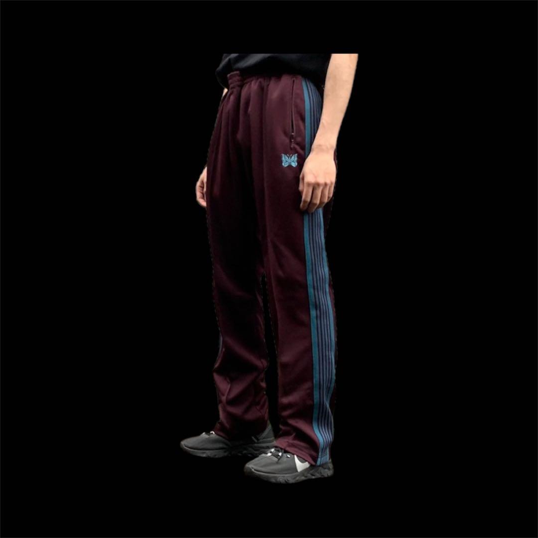 needlesバーガンディ ストレート トラックパンツ M