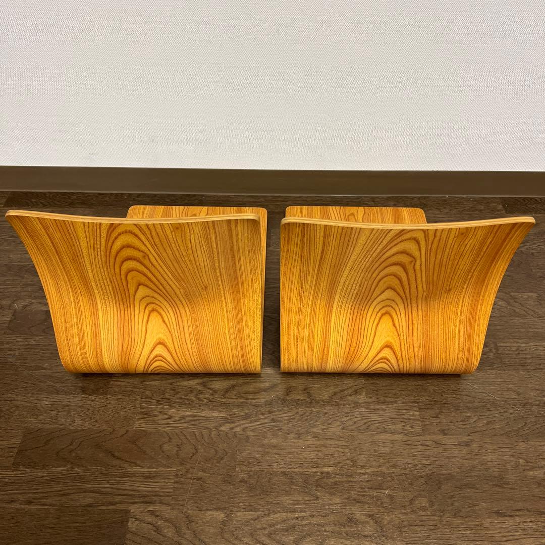 天童木工 曲げ木 座椅子 2脚セット 日本製 Tendo 和モダン