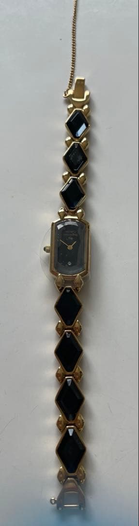 THE FRANKLIN MINT ゴールド ブラック ブレスレットウォッチ