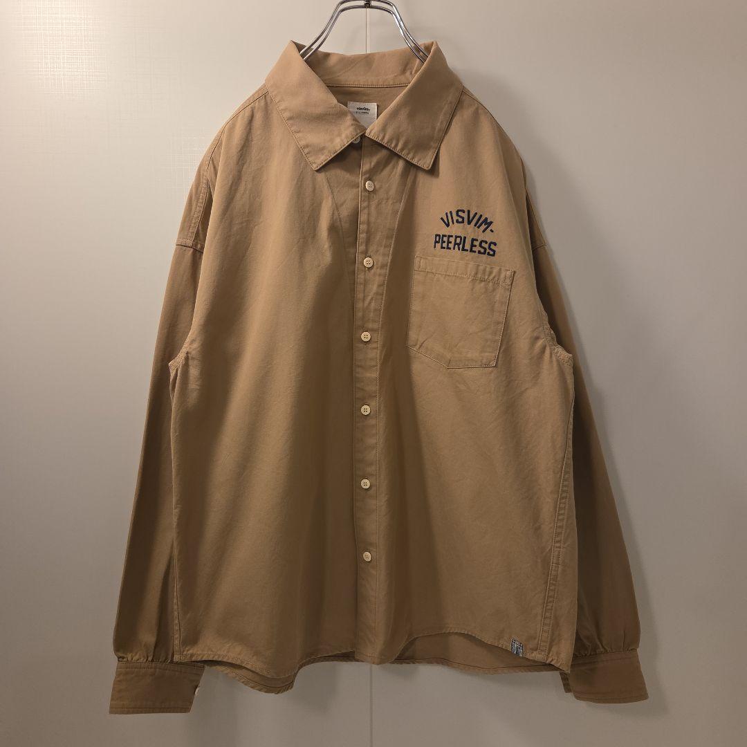 visvim PALMER SHIRT size1 23SS キャメル 刺繍