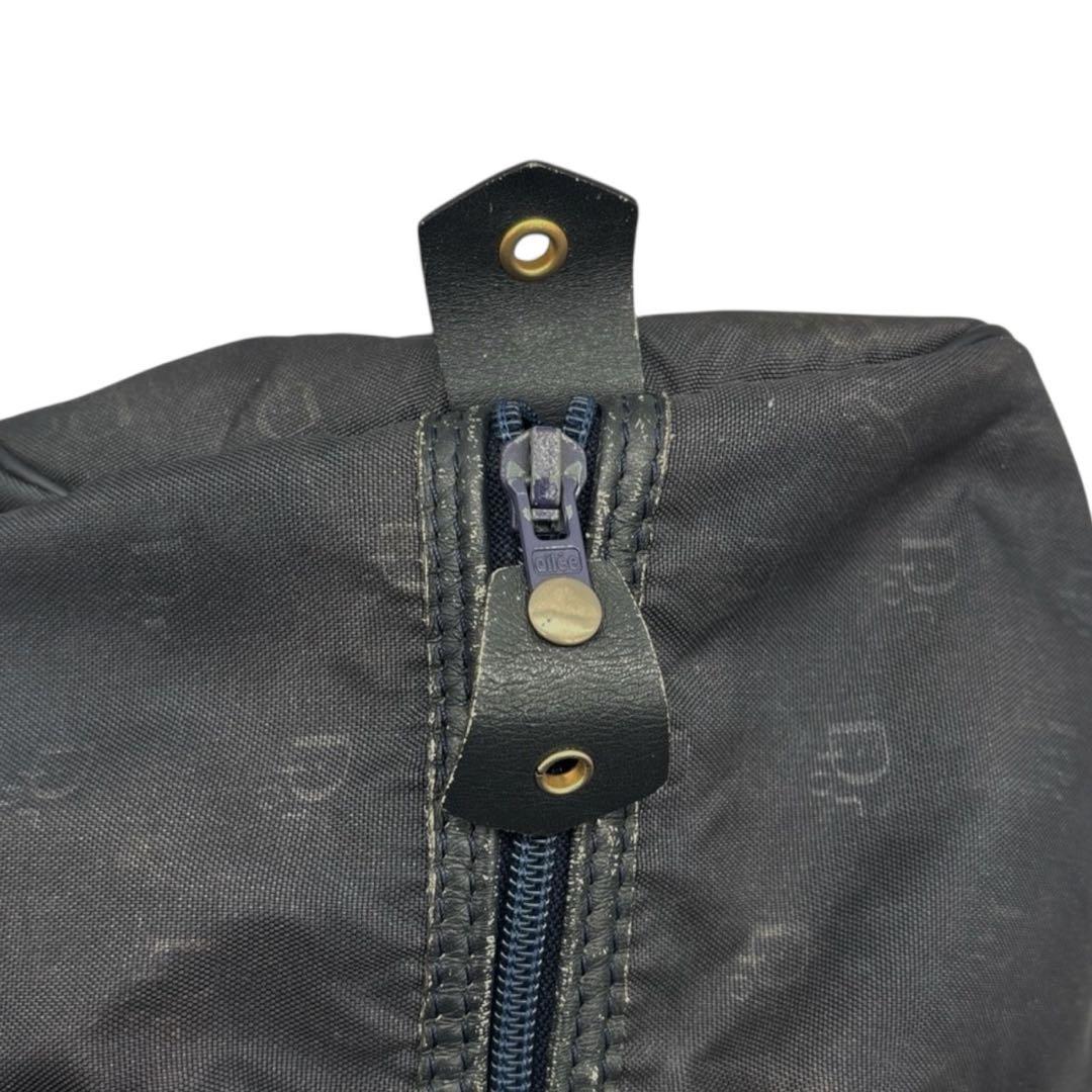 良品◎クリスチャンディオール トロッター ボストンバッグ 大容量 ダークネイビー