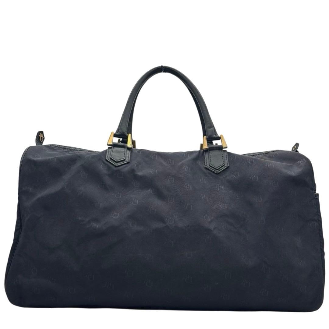 良品◎クリスチャンディオール トロッター ボストンバッグ 大容量 ダークネイビー