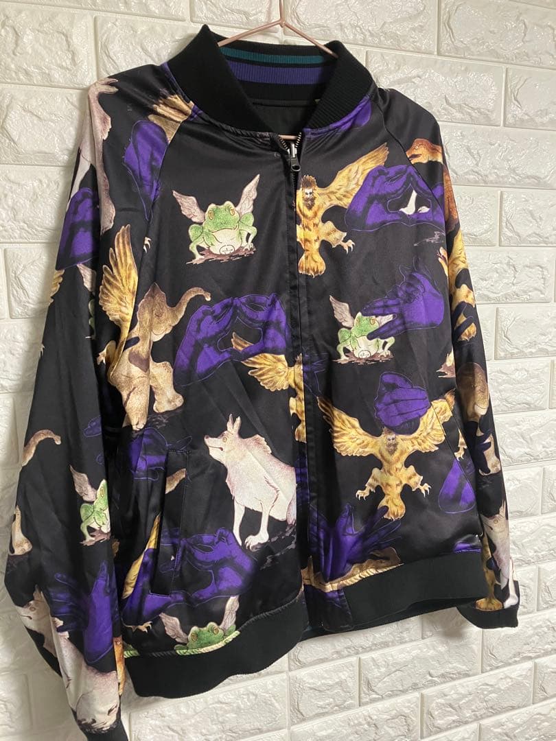 glamb GB0221/JK05 フシグロリバーシブルスカジャケット　M