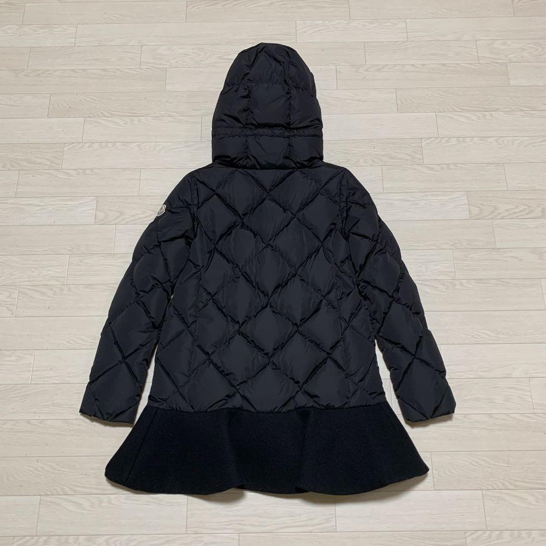 美品★ MONCLER VAULOGETTE 黒 ダウン　フレア裾4D225