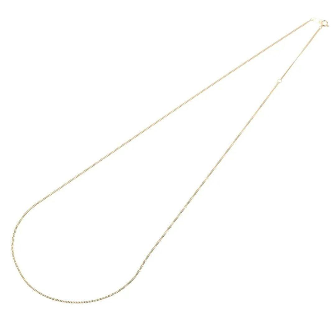 限定値引 ネックレス 喜平 18金 チェーン 2面 60cm 細い 幅1.2mm