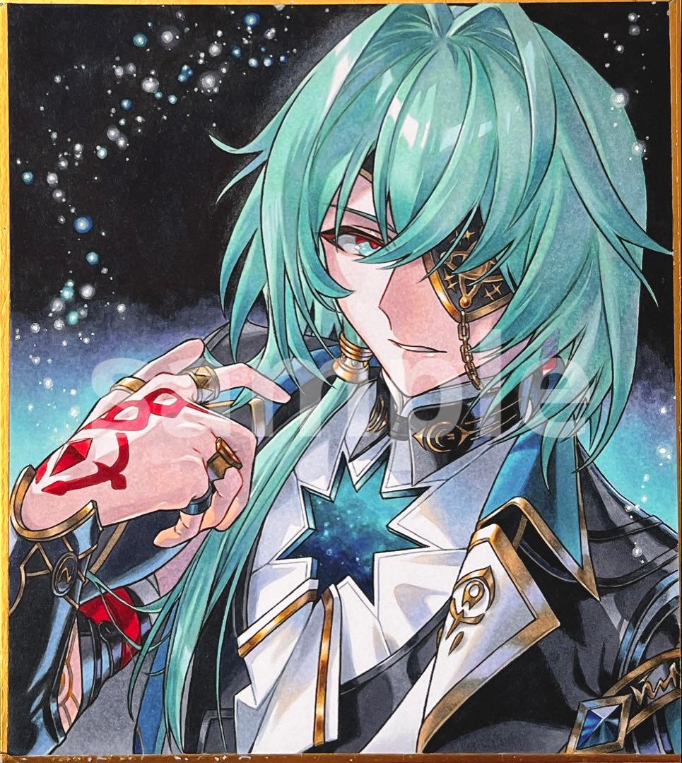 ✴︎ yuu様リクエスト ✴︎　手描き　イラスト　色紙