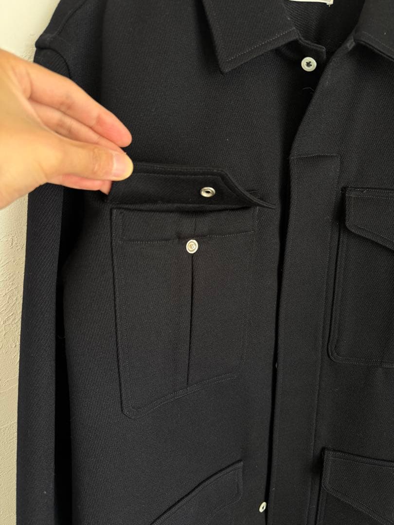 AMI ウールジャケット 黒 M-65型 4ポケット