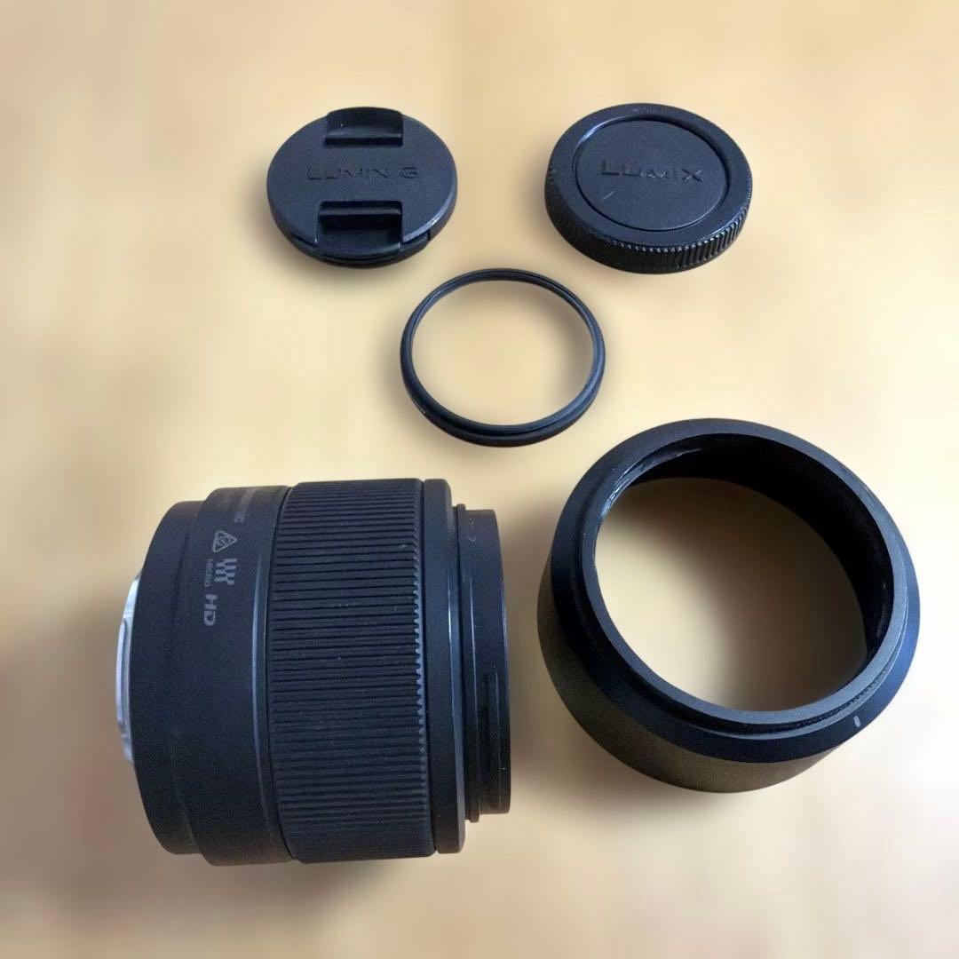 LUMIX 25mm F1.7 H-H025 単焦点 フード・キャップ・説明書付