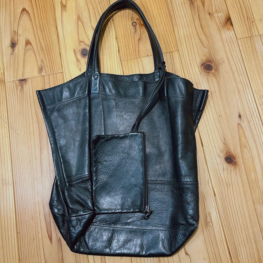 REN レザー肩掛けバックトートバック