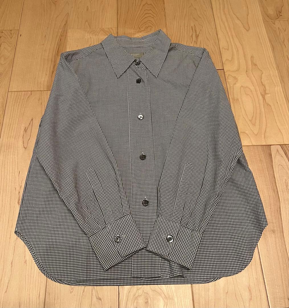 【美品】MARGARET HOWELL ギンガムチェックコットンシャツ　Lサイズ