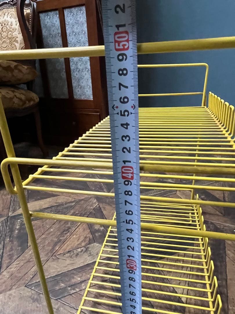 キッチン ラック 昭和レトロ レトロポップ インテリア 黄色