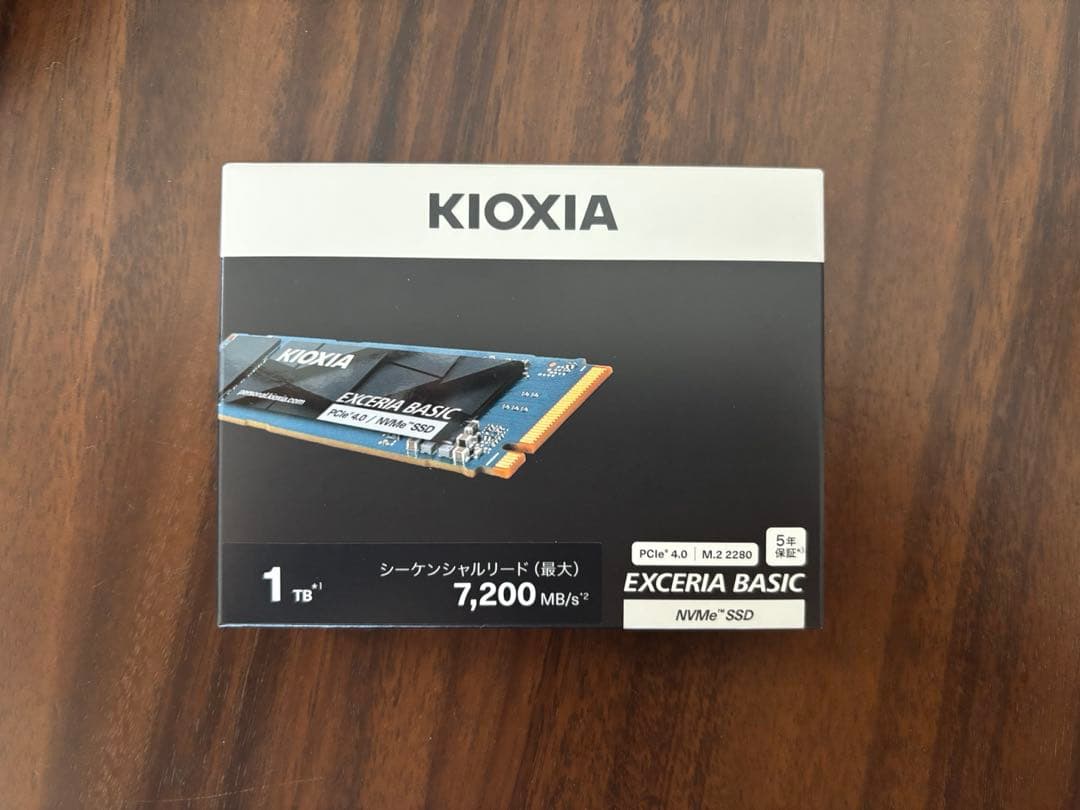 内蔵型SSD SSD KIOXIA EXCERIA BASIC NVMe Gen4x4 1TB