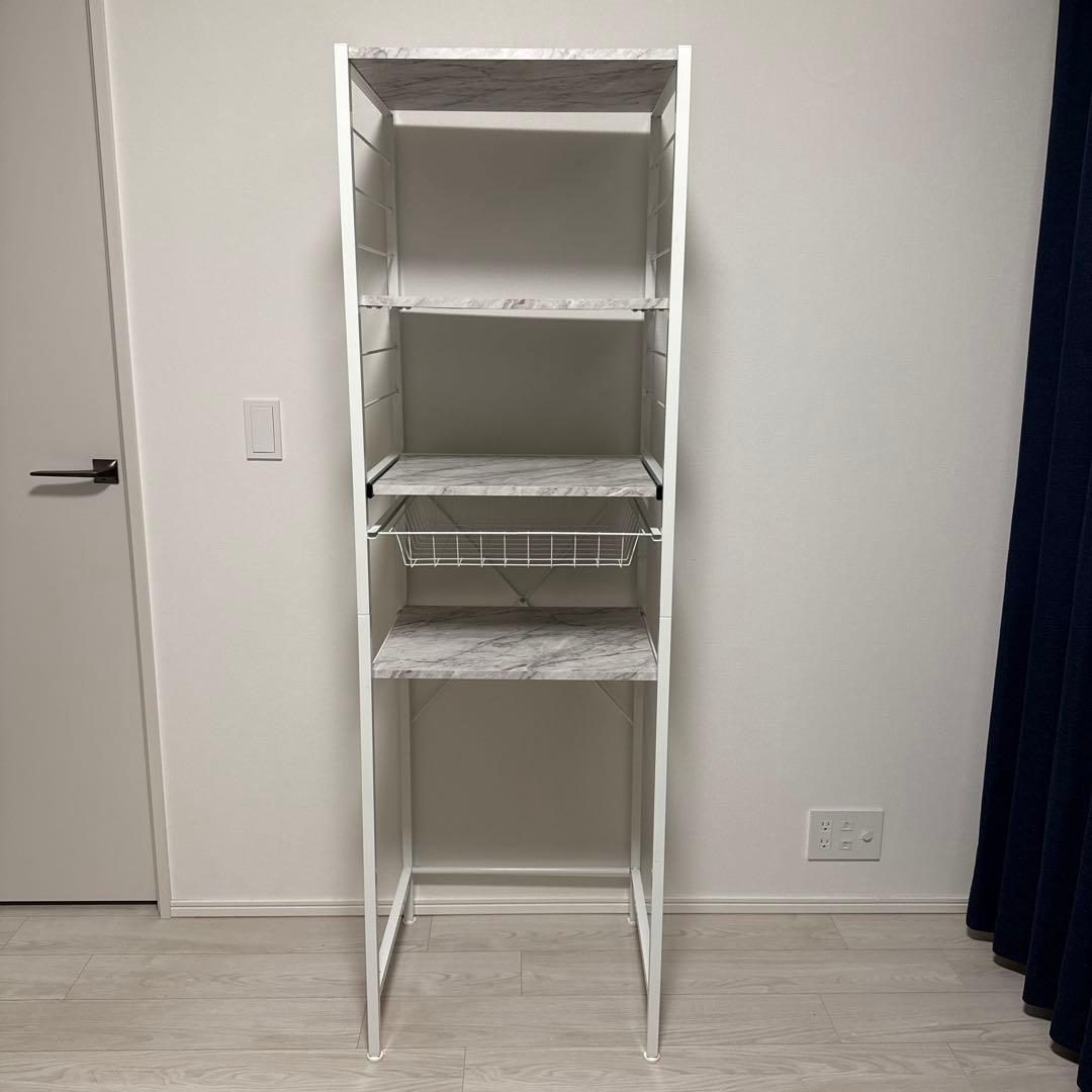 レンジ台 ゴミ箱上 ラック シェルフ スリム