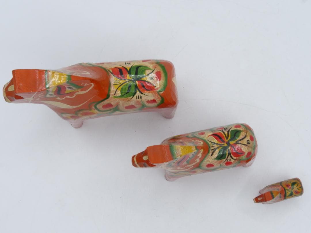 Akta Dalahemslojd ダーラナ ホース 馬 木製 赤 スウェーデン