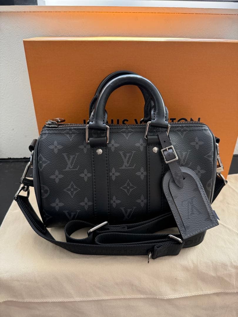 ルイヴィトン ショルダーバッグ モノグラム・エクリプス キーポル25