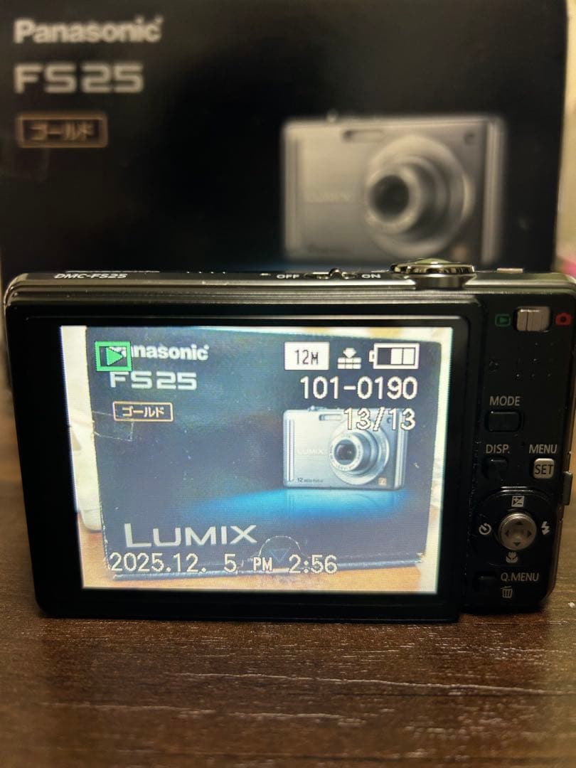 Panasonic LUMIX FS25 ゴールド　デジタルカメラ　動作確認済み