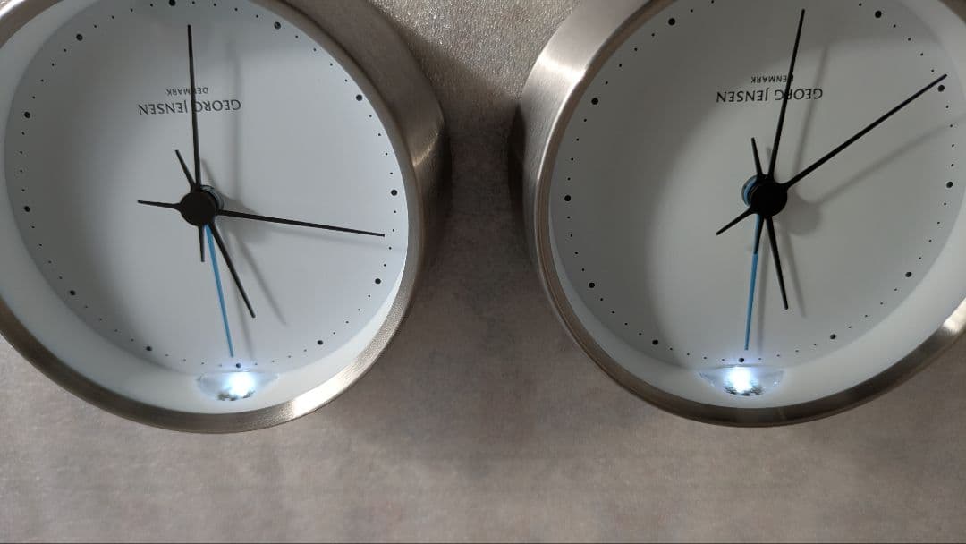 ジョージジェンセン　目覚まし時計　2個セット　壁掛け