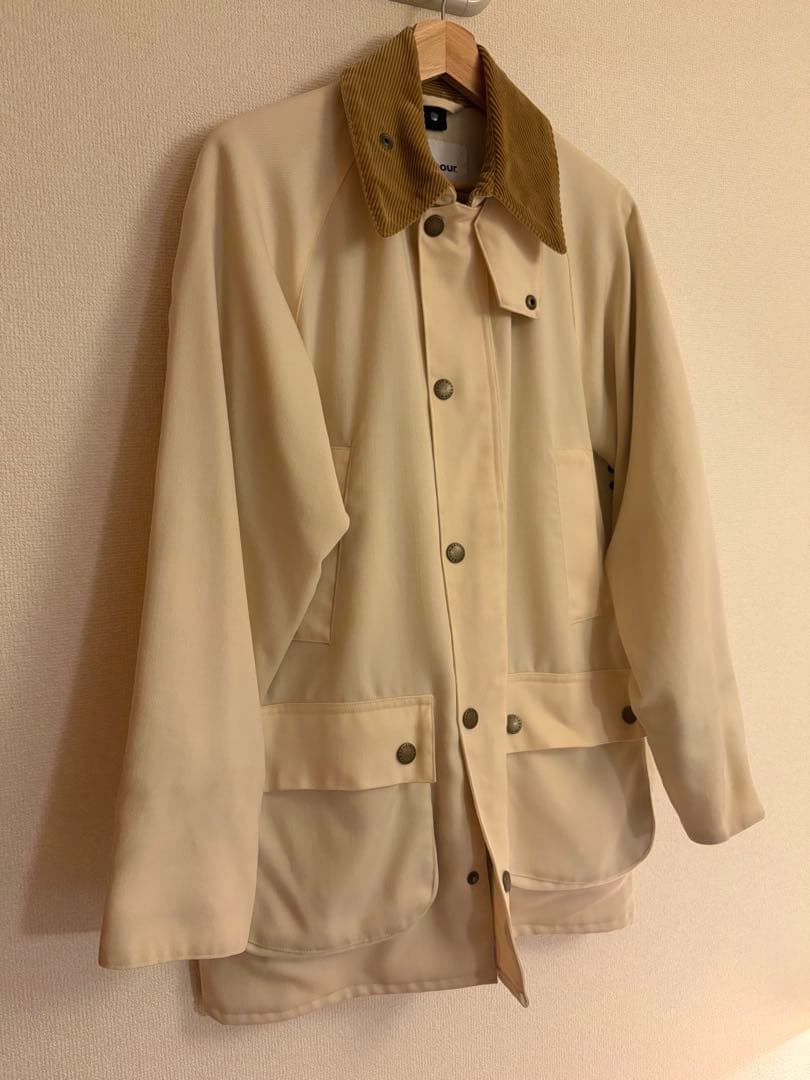 バブアー　beams f 西口　36 アイボリー　Barbour ビデイル