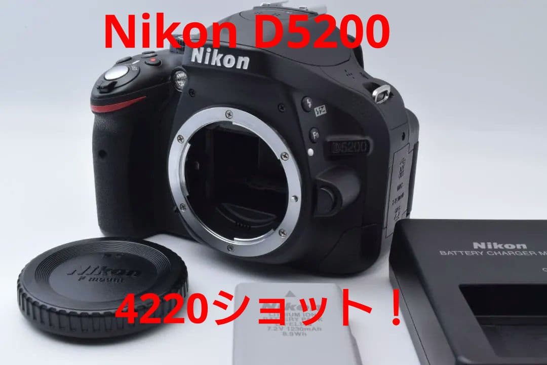 #47a 訳あり Nikon D5200 ボディ ショット数 4220