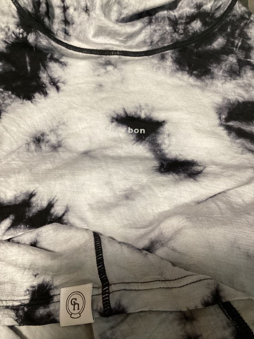 charbon running シャルボン タイダイフーディー 長袖Tシャツ S