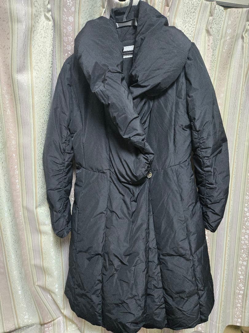 美品✨FOXEY ロング ダウンコート プリンセス Aライン 40 ブラック