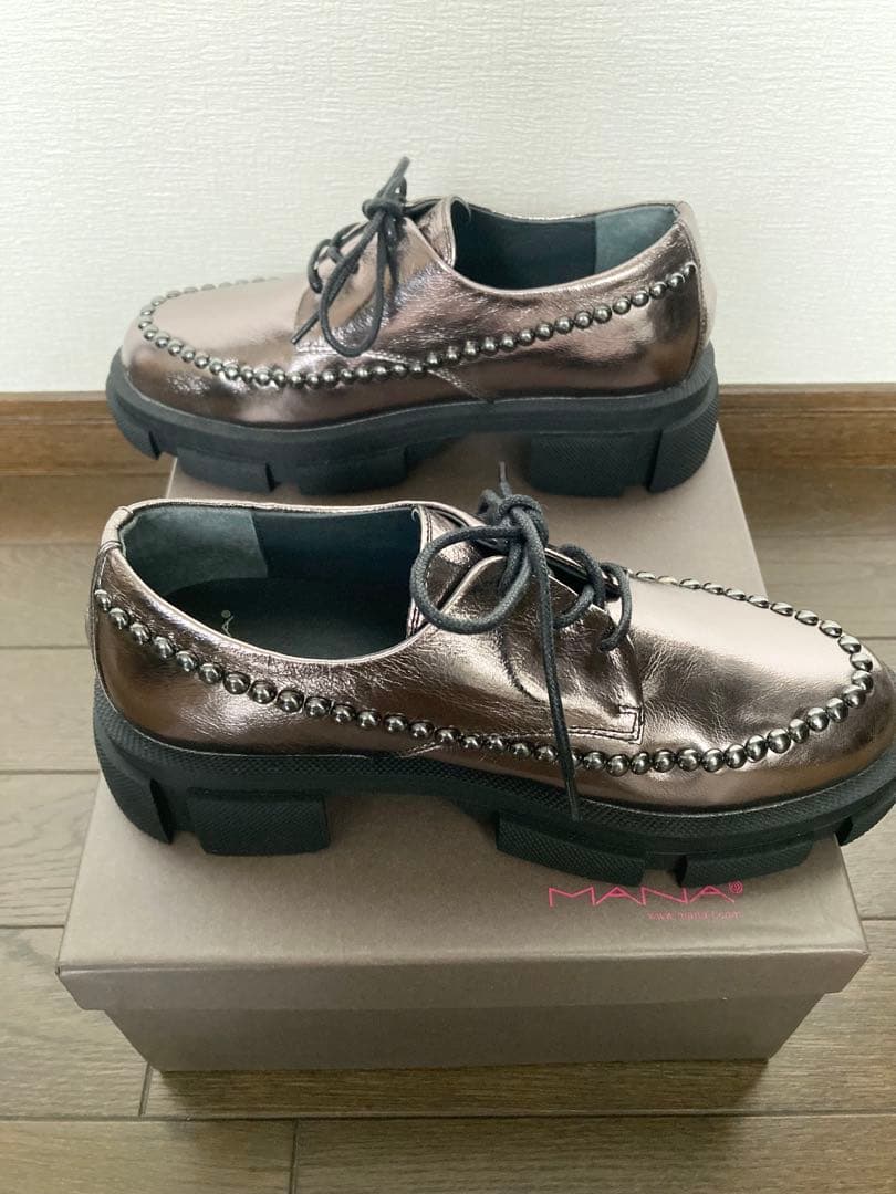 ☆keichana51様☆MANA スタッズ・レースアップシューズ　36
