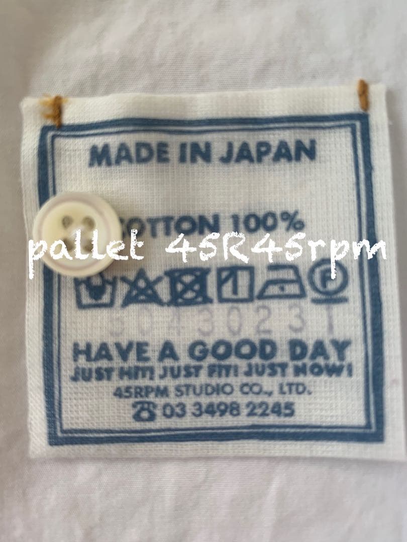 45R45rpm 180番三子の908ローファー シャツ